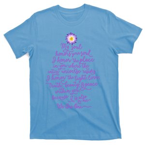 Namaste We Are One Floral Meditation Zen Chill Gift T-Shirt