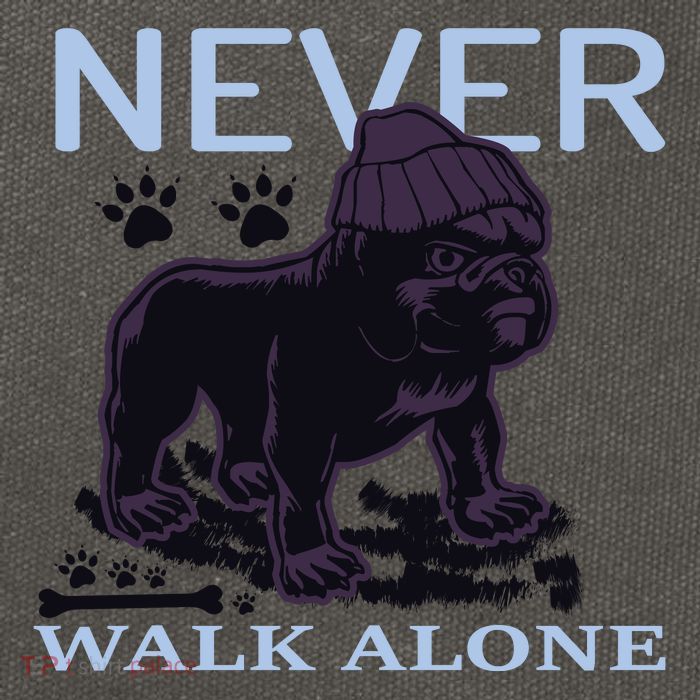 Never Walk Alone Cotton Canvas Backpack