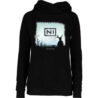 Ni With Antlers Womens Funnel Neck Pullover Hood