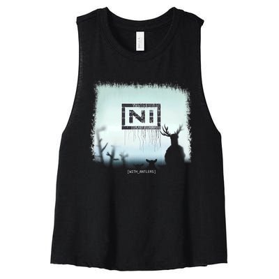 Ni With Antlers Women's Racerback Cropped Tank