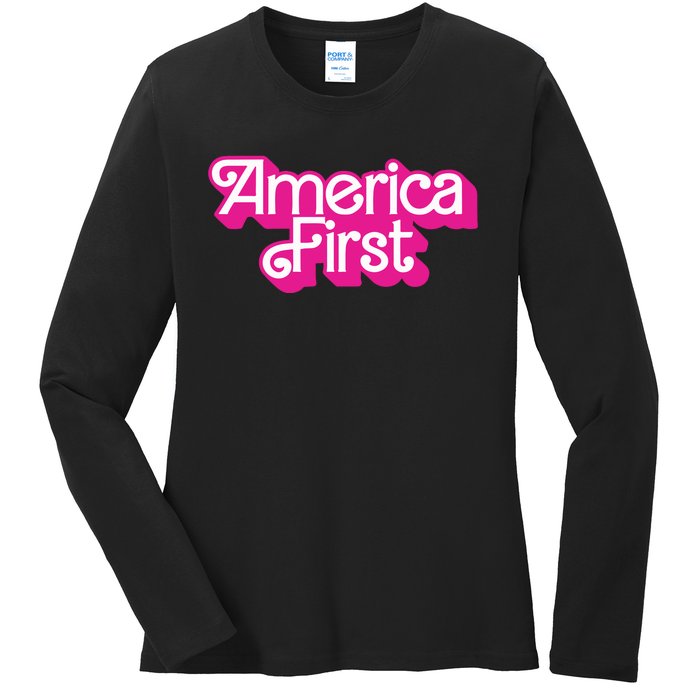 Natalie Winters America First Ladies Long Sleeve Shirt