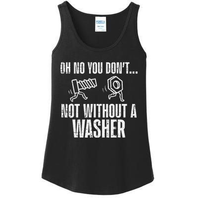 Not Without A Washer Funny Car Auto Garage Mechanic Ladies Essential Tank