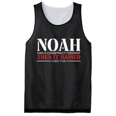 Noah Was A Conspiracy Theorist Then It Rained Mesh Reversible Basketball Jersey Tank