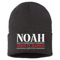 Noah Was A Conspiracy Theorist Then It Rained Sustainable Knit Beanie