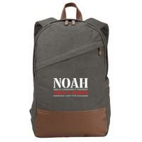 Noah Was A Conspiracy Theorist Then It Rained Cotton Canvas Backpack