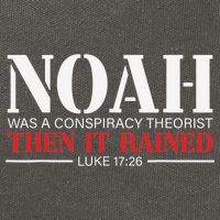 Noah Was A Conspiracy Theorist Then It Rained Cotton Canvas Backpack