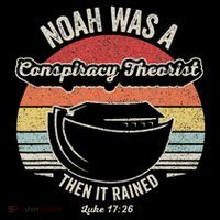 Noah Was A Conspiracy Theorist Then It Rained Metallic Star Ornament