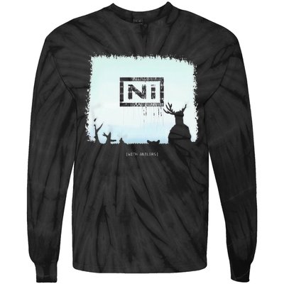 Ni With Antlers Funny Quotes Tie-Dye Long Sleeve Shirt