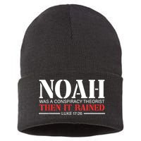 Noah Was A Conspiracy Theorist Then It Rained Sustainable Knit Beanie
