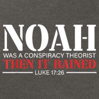 Noah Was A Conspiracy Theorist Then It Rained Cotton Canvas Backpack