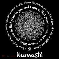 NAMASTE WE ARE ONE Meditation Sayings Mandala Yoga Gift Tall T-Shirt