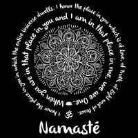 NAMASTE WE ARE ONE Meditation Sayings Mandala Yoga Gift Flatbill Hat