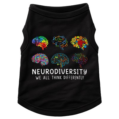 Neurodiversity We All Think Differently Brain Autism Doggie Tank