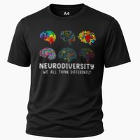 Neurodiversity We All Think Differently Brain Autism Performance Shirt