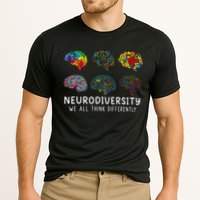 Neurodiversity We All Think Differently Brain Autism Performance Shirt