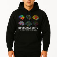 Neurodiversity We All Think Differently Brain Autism Hoodie