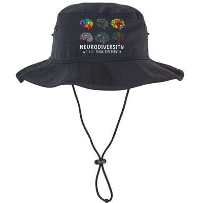 Neurodiversity We All Think Differently Brain Autism Bucket Hat