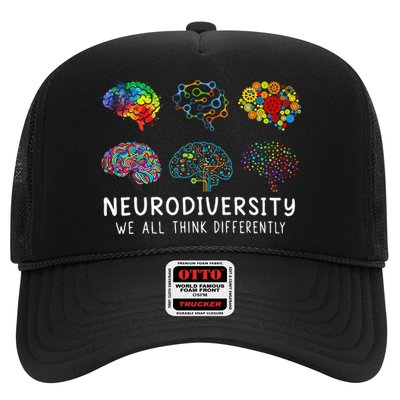 Neurodiversity We All Think Differently Brain Autism Trucker Hat