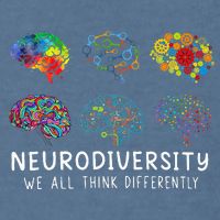 Neurodiversity We All Think Differently Brain Autism Garment-Dyed Sweatshirt