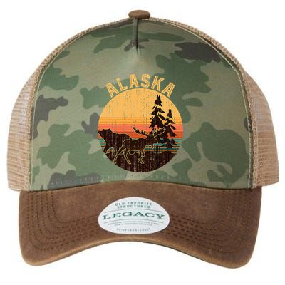 Nature Willdife Bear Moose Alaskan Animal Forest Alaska Legacy Tie Dye Trucker Hat