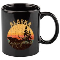 Nature Willdife Bear Moose Alaskan Animal Forest Alaska 11oz C Handle Ceramic Mug
