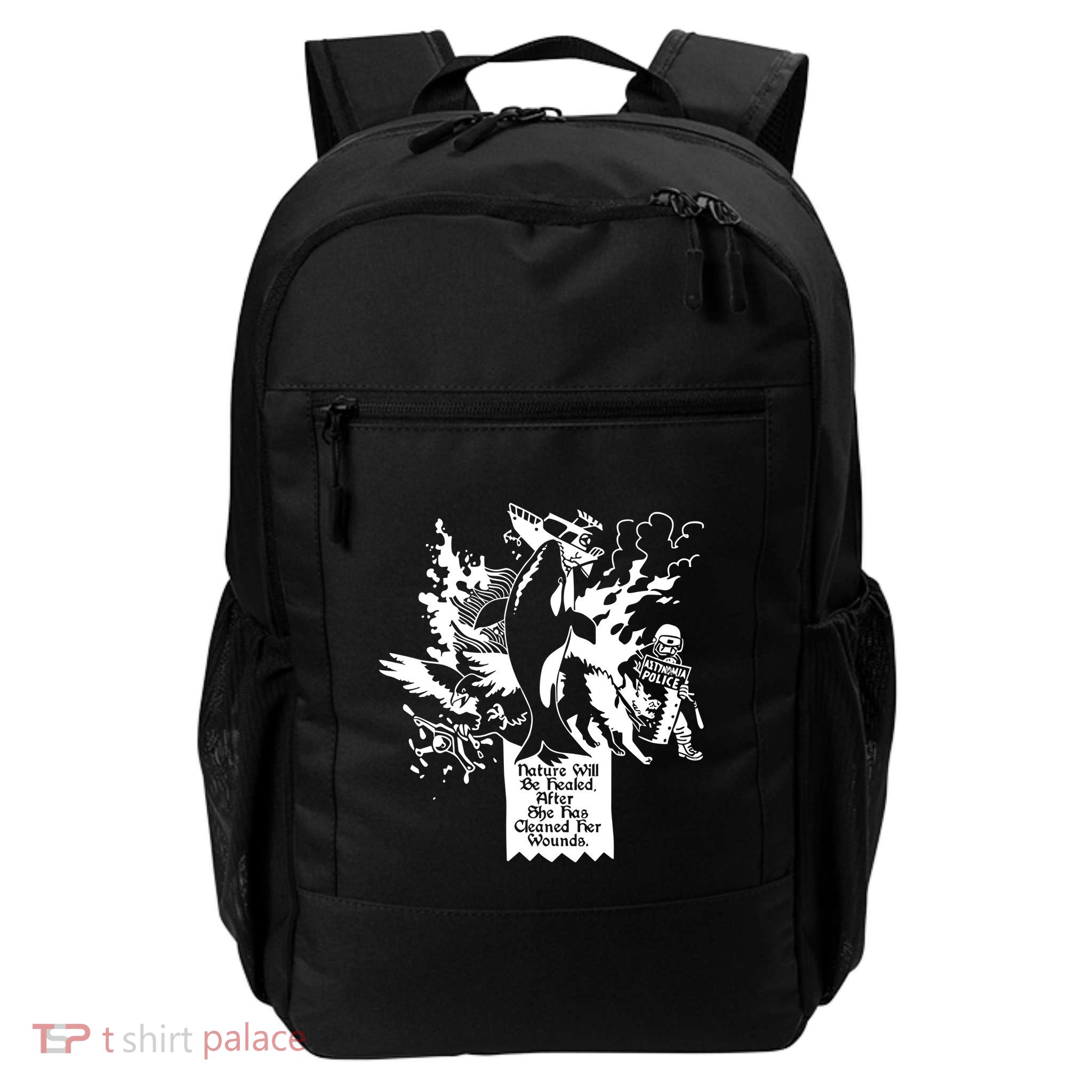 Nature Will Be Healed After She Has Cleaned Her Wounds Daily Commute Backpack