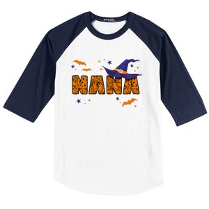 Nana Witch Cute Grandma Nana Halloween Costume Funny Baseball Sleeve Shirt