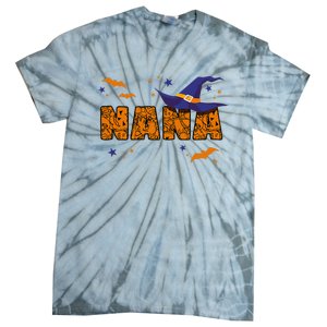 Nana Witch Cute Grandma Nana Halloween Costume Funny Tie-Dye T-Shirt