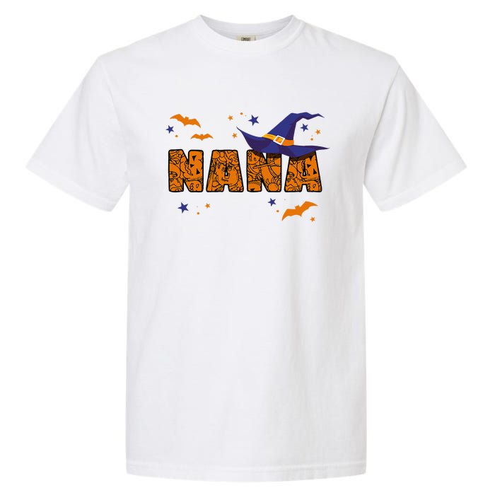 Nana Witch Cute Grandma Nana Halloween Costume Funny Garment-Dyed Heavyweight T-Shirt