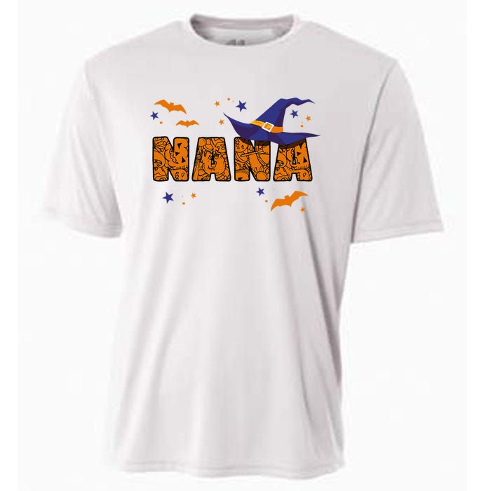 Nana Witch Cute Grandma Nana Halloween Costume Funny Cooling Performance Crew T-Shirt