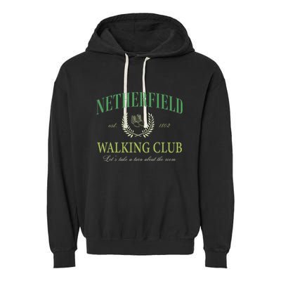 Netherfield Walking Club LetS Take A Turn About The Room Garment-Dyed Fleece Hoodie