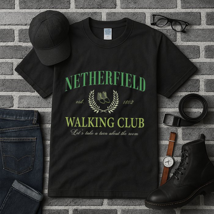 Netherfield Walking Club LetS Take A Turn About The Room Tall T-Shirt
