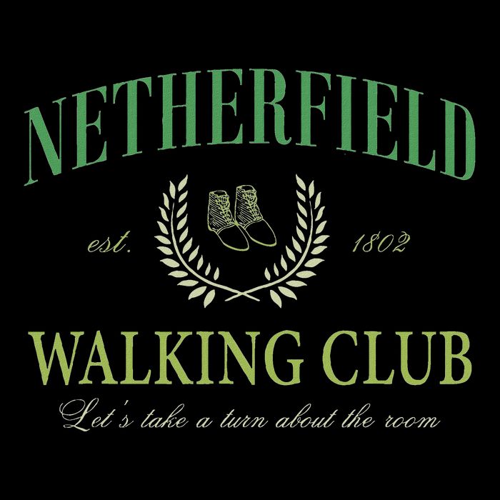 Netherfield Walking Club LetS Take A Turn About The Room Drawstring Bag