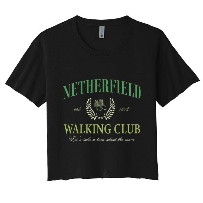 Netherfield Walking Club LetS Take A Turn About The Room Crop Top