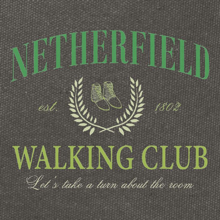 Netherfield Walking Club LetS Take A Turn About The Room Cotton Canvas Backpack