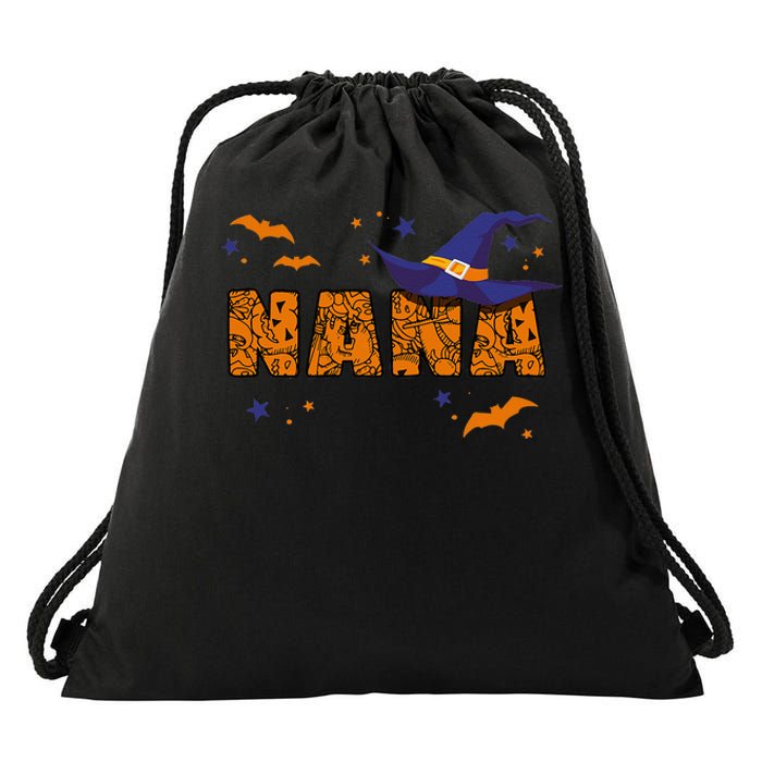 Nana Witch Cute Grandma Nana Halloween Costume Funny Drawstring Bag