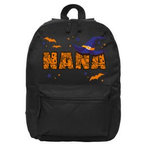 Nana Witch Cute Grandma Nana Halloween Costume Funny 16 in Basic Backpack