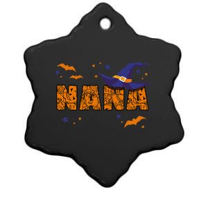 Nana Witch Cute Grandma Nana Halloween Costume Funny Ceramic Star Ornament