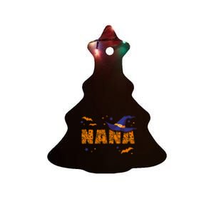 Nana Witch Cute Grandma Nana Halloween Costume Funny Ceramic Tree Ornament