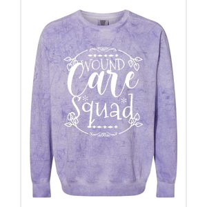 Nurse Wound Care Squad Leopard Cute Nursing Rn Gift Colorblast Crewneck Sweatshirt