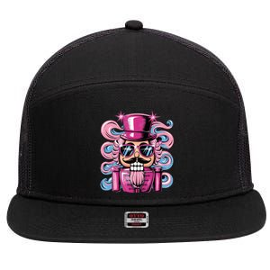 Nutcracker WhatS Crackin Christmas Celebration 7 Panel Mesh Trucker Snapback Hat