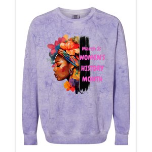 National Woman Day March Is 's History Month Colorblast Crewneck Sweatshirt