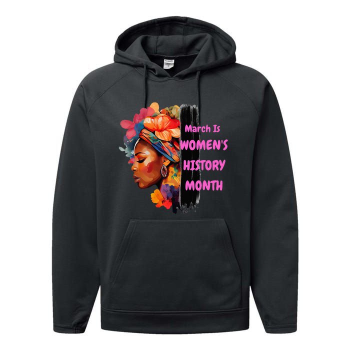 National Woman Day March Is 's History Month Performance Fleece Hoodie