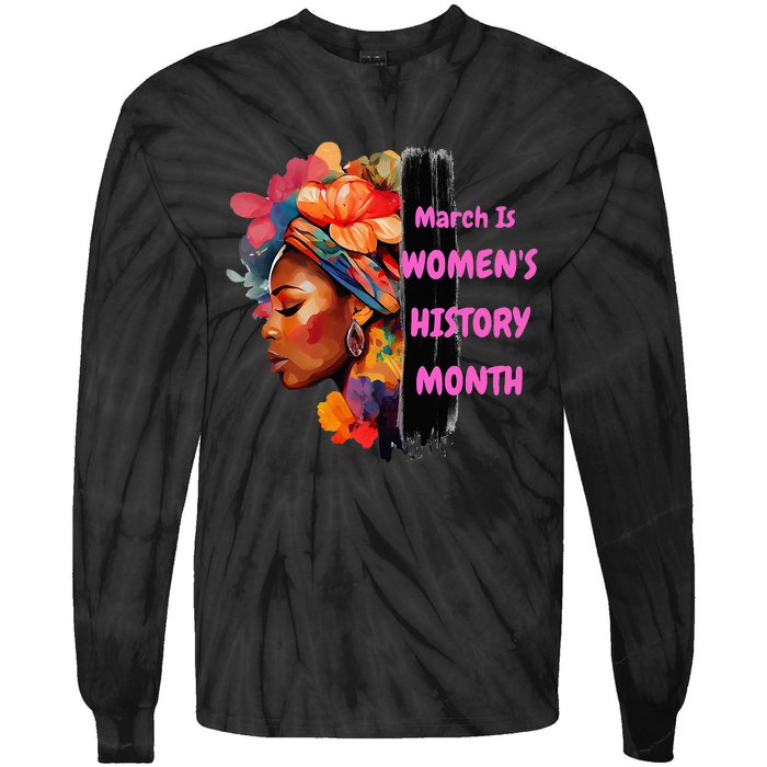 National Woman Day March Is 's History Month Tie-Dye Long Sleeve Shirt