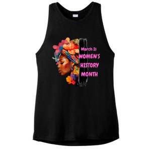 National Woman Day March Is Women's History Month Ladies PosiCharge Tri-Blend Wicking Tank