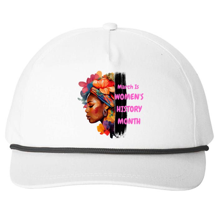 National Woman Day March Is Women's History Month Snapback Five-Panel Rope Hat