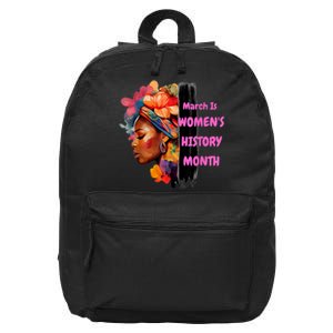 National Woman Day March Is Women's History Month 16 in Basic Backpack