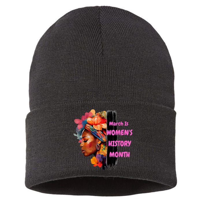 National Woman Day March Is Women's History Month Sustainable Knit Beanie