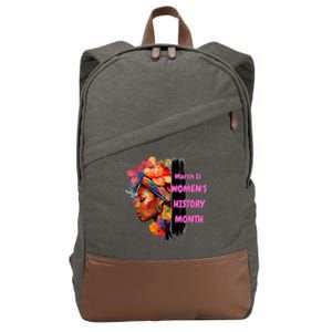 National Woman Day March Is Women's History Month Cotton Canvas Backpack