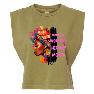 National Woman Day March Is Women's History Month Garment-Dyed Women's Muscle Tee